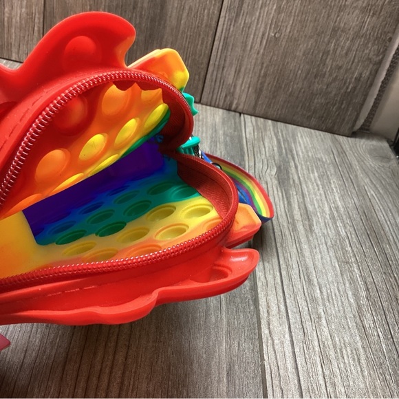 Unicorn Rainbow Crossbody Zippered Bag DANBAR Poppet Handbag Ages 8+ - Picture 11 of 14